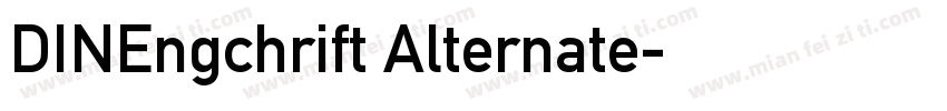 DINEngchrift Alternate字体转换